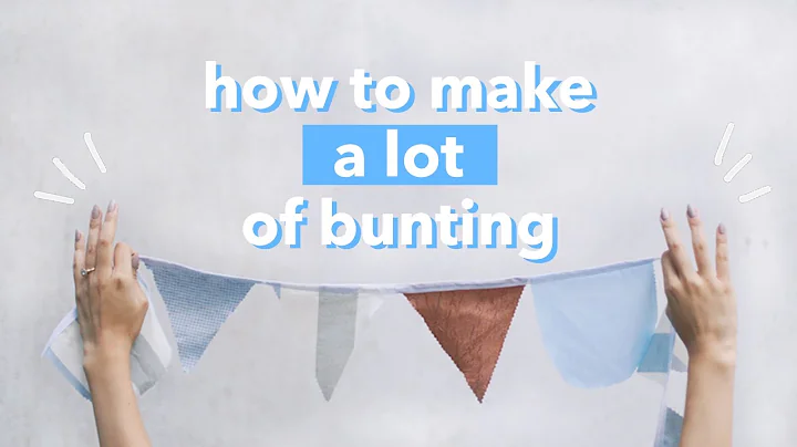 How to make a lot of bunting/banner (fastest diy) ...