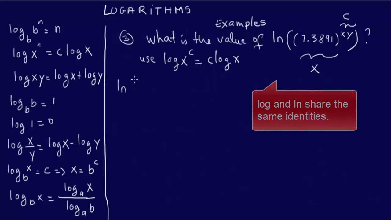 LOGARITHMS FE EIT Exam Review YouTube