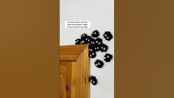 I made soot sprites IRL for my room 🥹