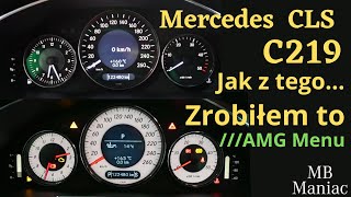 Zmiana podświetlenia i AMG Menu w CLS C219 i E W/S211