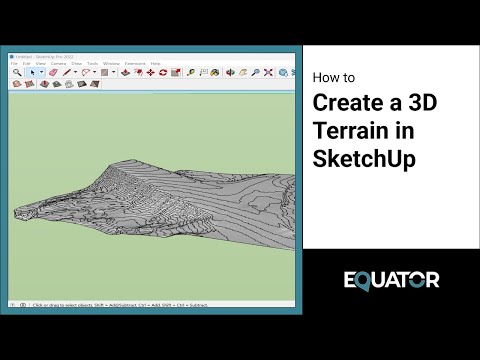 Creating a 3D Terrain in SketchUp using Elevation Data