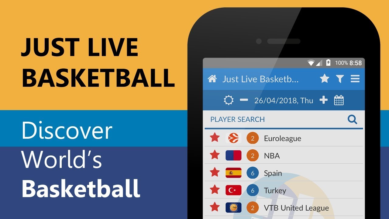 Just Live Basketball Free Mobile App Preview - YouTube