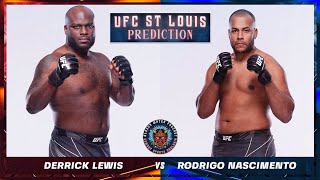 Derrick Lewis vs Rodrigo Nascimento Prediction | #UFCStLouis | Bloody Water Podcast