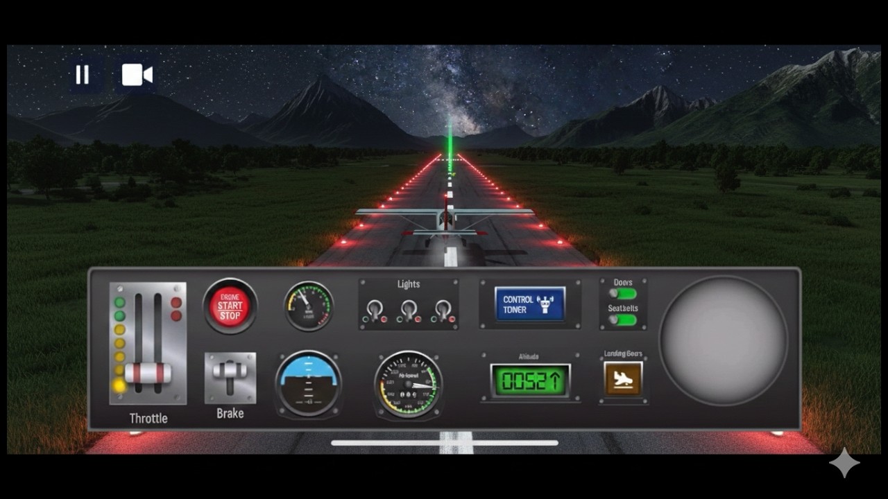 Mountain Flight Challenge 🏔️✈️ | Airplane Pro – Flight Simulator | Mobile Gameplay🏁