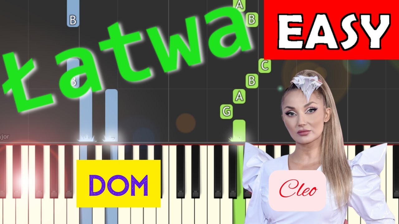🎹 Dom (Cleo) - Piano Tutorial (łatwa wersja) 🎵 NUTY W OPISIE 🎼