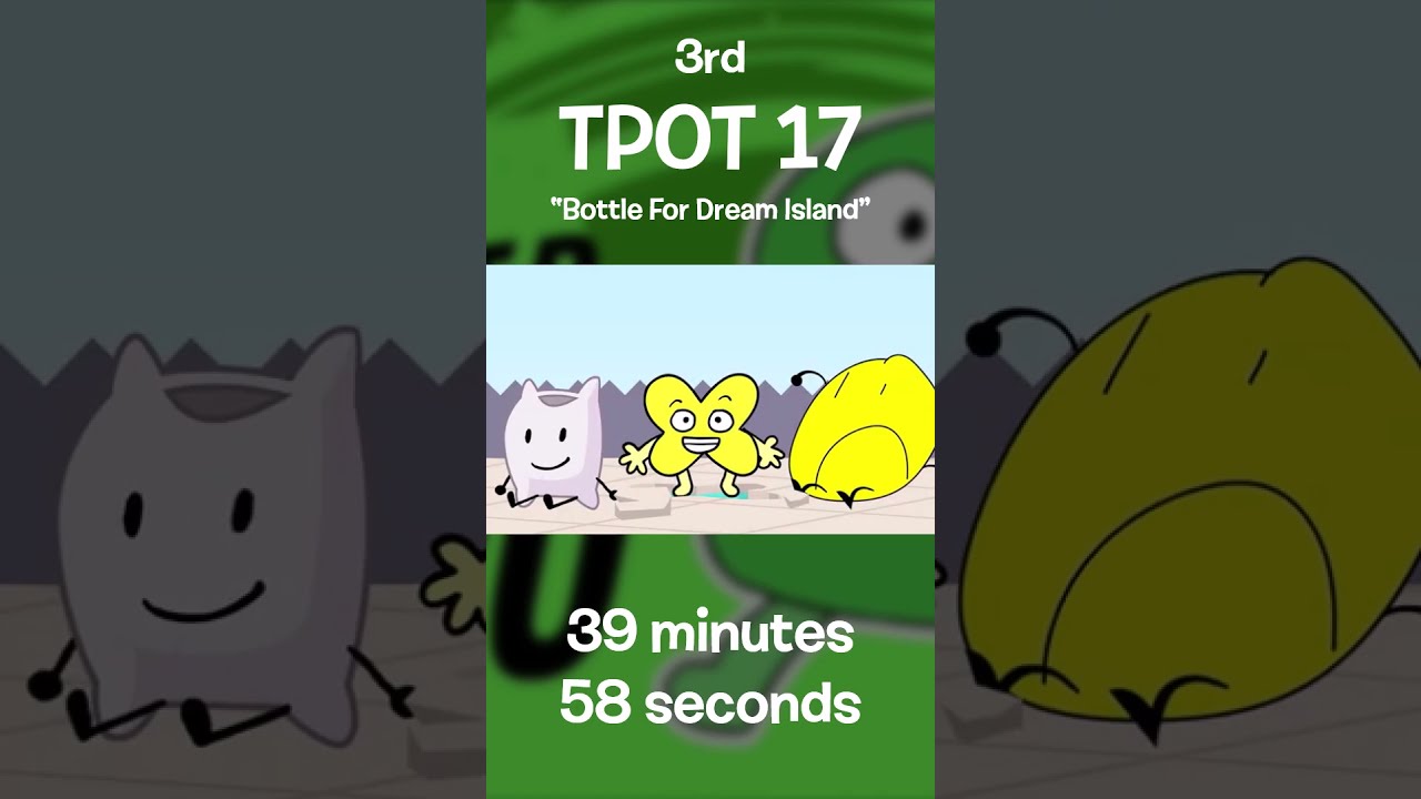 TOP 5 Longest Episodes In BFDI History As Of TPOT 17 Shorts Bfdi Tpot