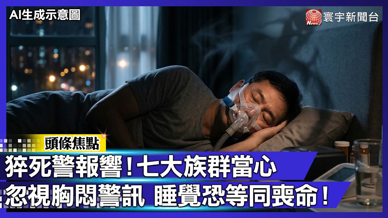 猝死警報響！七大族群當心 忽視胸悶警訊 睡覺恐等同喪命！【#寰宇大視代】｜#寰宇財經新聞