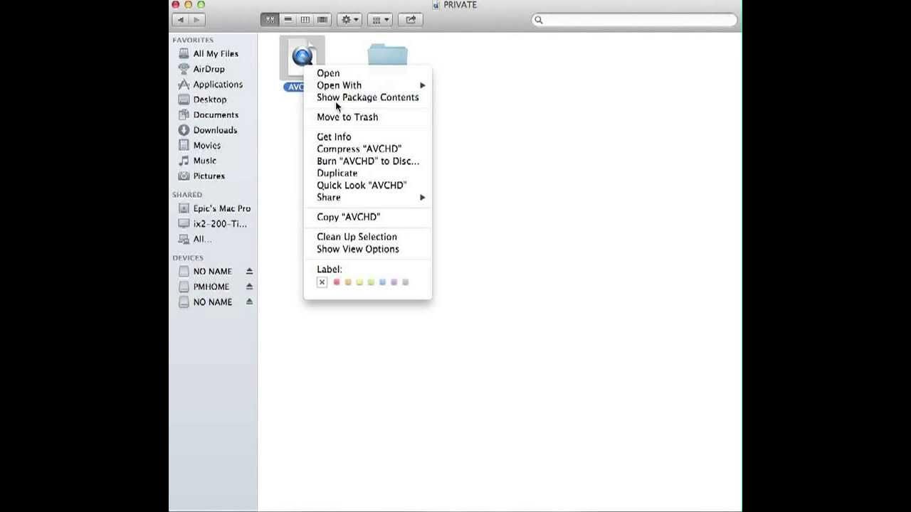 How to open PRIVATE AVCHD folders from a camera - YouTube