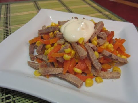 Салат с языком. Очень вкусный рецепт салата. Как сварить язык Салат с языком. Очень вкусный рецепт салата. Как сварить язык