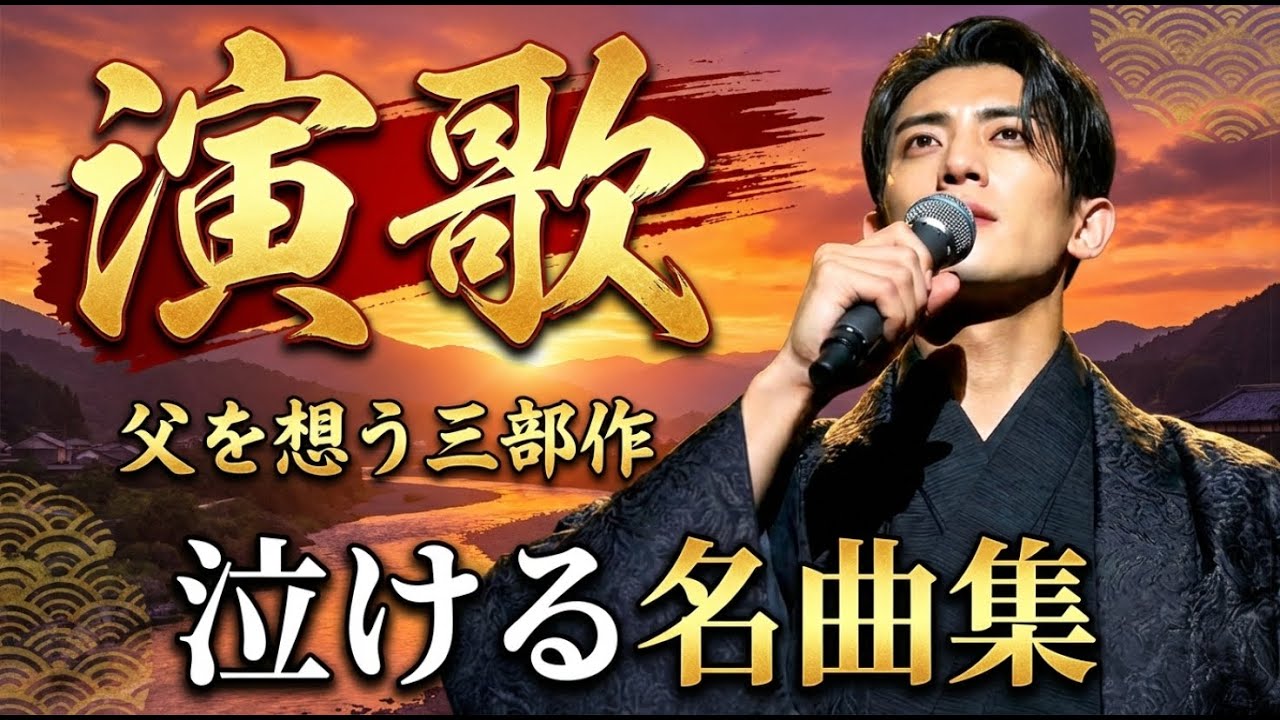 父を想う演歌三部作｜無口な親父・親父の背中・無口な背中に雪が降る｜泣ける名曲集