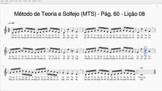 Playback para Lição 08, Página 60 do Método de Teoria e Solfejo - 2ª Edição (MTS)