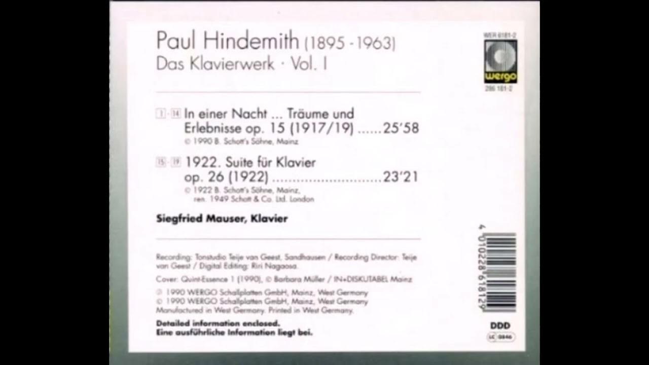 Hindemith Das Klavierwerk Siegfried Mauser 5CD Hindemith Das Klavierwerk Siegfried Mauser 5CD
