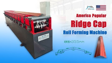 Ridge cap roll forming line | ridge cap forming machine  #roofpanel #rollformingmachine #machine