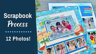 12 Photos! Water Park Scrapbook Idea Using CTMH Beach Party screenshot 2