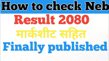 How To Check NEB Class 12 Result 2080 With Marksheet | How To Check Class 12 Result 2080 MarkSheet