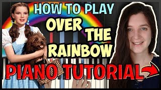 How To Play "Over The Rainbow" by Harold Arlen - Easy Piano (Synthesia) [Piano Tutorial] [HD]