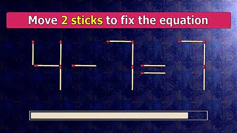 👉 Match puzzle - move 2 matches to make equation 4-7=7 and 1-7=8 correct | Best matchstick puzzles