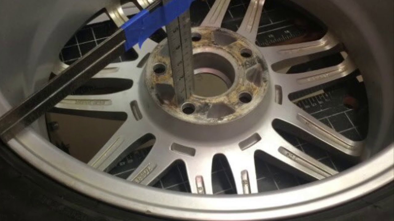 How To Measure Vehicle Rim Bolt Pattern And Backspacing YouTube