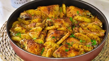 صنية البطاطا والدجاج بطريقه فخمه من وجبات الغداء السهله والسريعه Potato tray with chicken