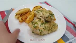 Запеченная куриная грудка в сырной панировке Запеченная куриная грудка в сырной панировке