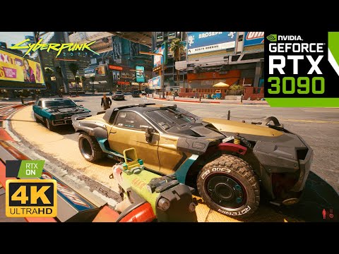 Cyberpunk 2077 Free Roam - PC MAX SETTINGS 4K Ray Tracing | RTX 3090 INSANE Graphics Gameplay