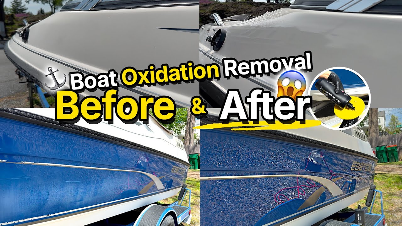 How to Remove Oxidation on a Boat – Light to Moderate  – Fast & Easy  |  DIY Boat Detailing Tips