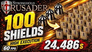 Stronghold Crusader – 100 Shields Challenge | 24.486s – New Personal Best (60 FPS)