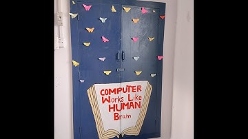 computer lab#schooldecoration#labdecoration#decorationideas#recycleidea#