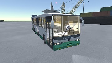 Proton bus simulator Волжанин 5270 по первому маршруту на карте Motor depot
