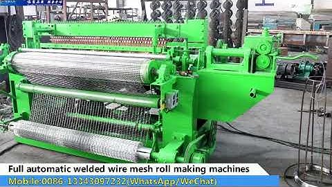 Full Automatic Welded Galvanized Wire Mesh Roll Welding Machine