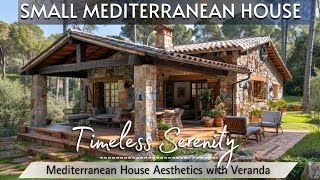 Small Mediterranean Home Design With Veranda | Mediterranean Charm Meets Modern Elegance