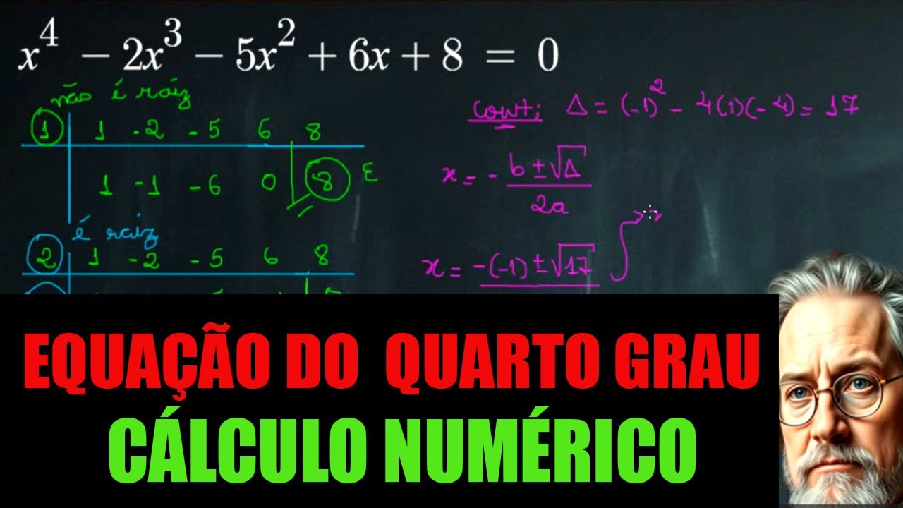 Equação do quarto grau - MÉTODO DE BRIOT RUFFINI - CÁLCULO NUMÉRICO ...