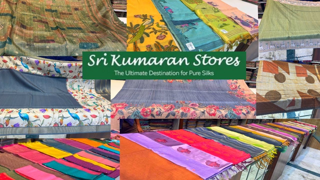 T Nagar 5 Maadi Sri Kumaran Stores New Arrival Sarees|Kovai Silk|Chappa Silk|Semi Dupion|Raw Silk