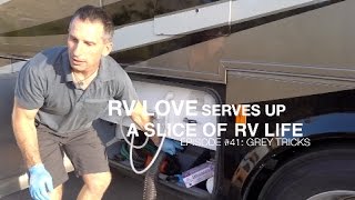 A Slice of RV Life Ep #41: Grey Tank Tricks for dry camping/boondocking/no sewer hookups