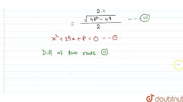 If the roots of the quadratics x^2+2px+q=0 and x^2+2qx+p=0(pneq) differ by a constant, show that...