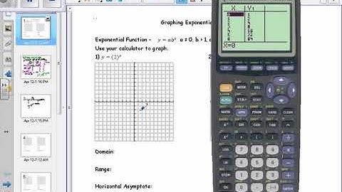 Unit 2 Day 2 Graphing Exponential Functions Notes video