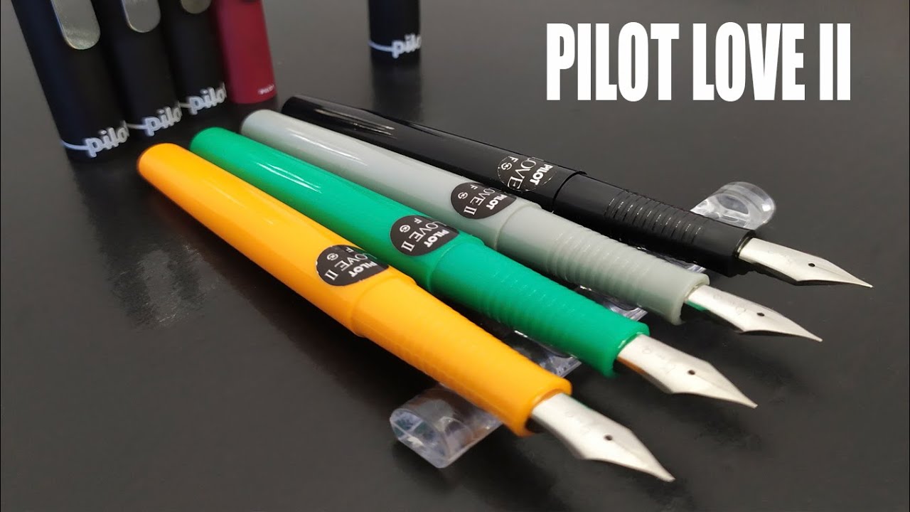 Винтажная перьевая ручка Pilot Love II, Япония-Южная корея. Перо EF-BB (0,38-2mm). Обзор