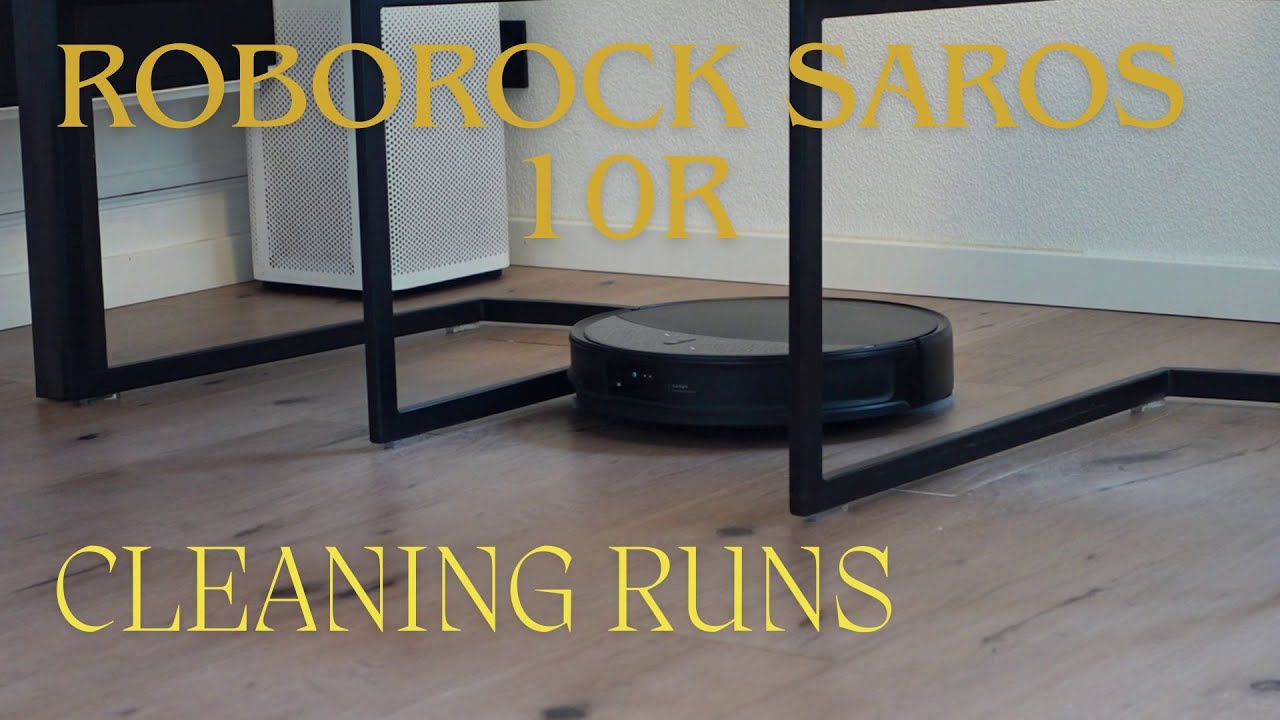 Watch Roborock Saros 10R - cleaning runs - vacuuming only & mopping only on YouTube