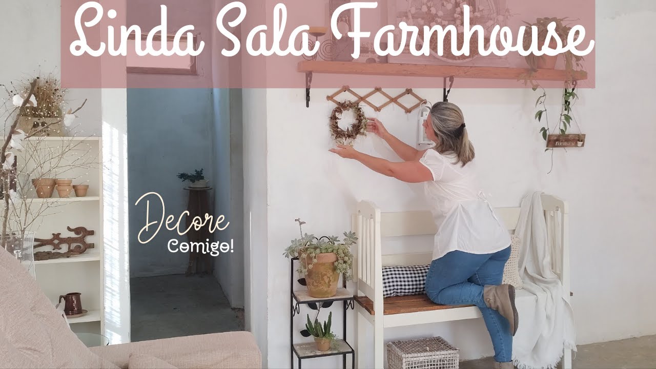 💕NOVIDADES EM ARTESANATOS BARATOS 🏡Decoração de Outono da Sala pronta🍂Casa Farmhouse🍋Torta de limão
