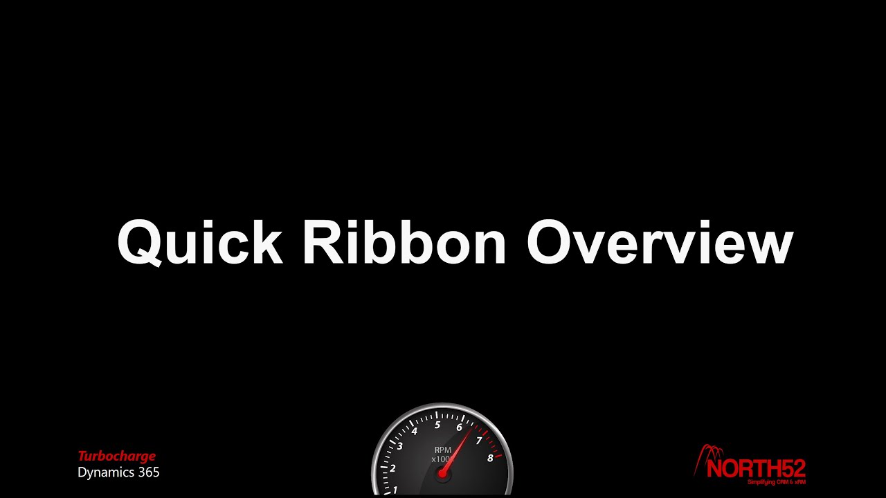 North52 - Quick Ribbon Overview - YouTube