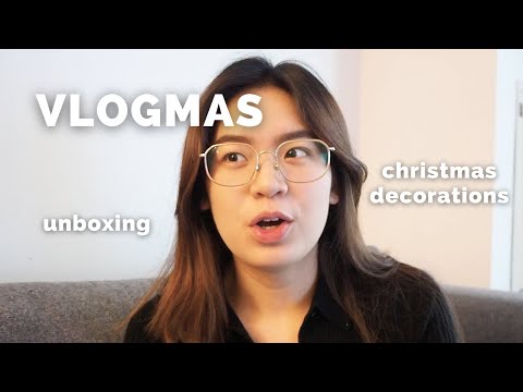 day in my life (christmas edition): decorating, unboxing & ramen