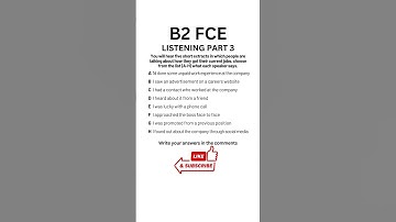 B2 First (FCE) Listening Practice Test 2024 - Part 3 #b2firstlisteningtests #learningenglish #fce