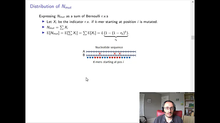 The statistics of kmers from a sequence... - Paul ...