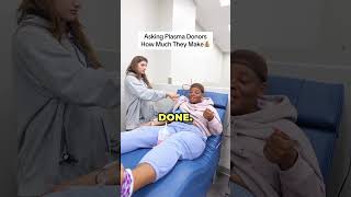 Asking plasma donors how much they are making! #plasma #donateplasma #shorts #plasmadonation #nyc