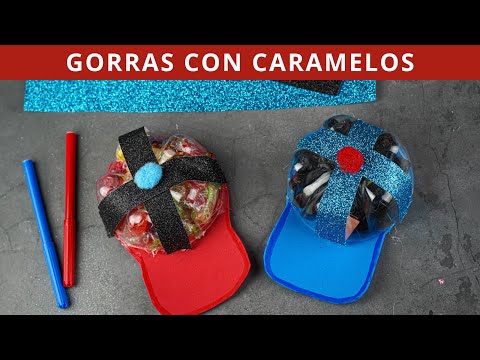 Gorra con caramelos el Día del Padre | Manualidades