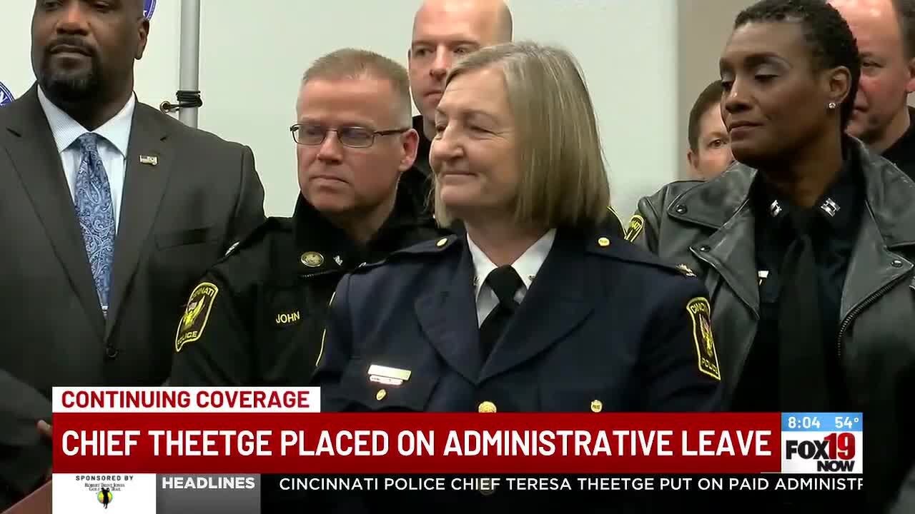 Cincinnati police chief placed on administrative leave - YouTube