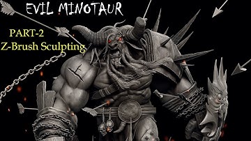 Minotaur sculpting in ZBrush | Pt-2 | Arnab World
