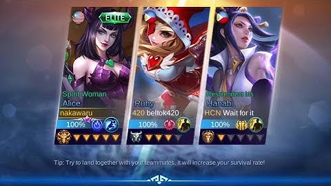 Alice Survival Mode Gameplay Mobile Legend 3K 8A [REQUEST HERO]