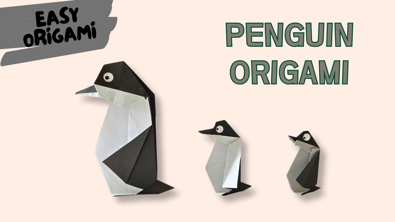 Easy Origami Penguin Tutorial | Cute Paper Penguin Folding for Kids & Beginners