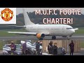 MAN UNITED FOOTBALL CHARTER! | B737-400 ARRIVES AT MANCHESTER TO TAKE M.U.F.C TO PARIS TO PLAY PSG